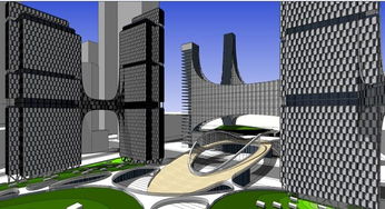 高新技術開發(fā)中心建筑方案 精致SU設計模型與技術開發(fā)融合
